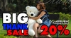 รูปย่อ เทศกาลของขวัญ BIG THANK SALE!! ลดทั้งร้าน 20% นำเข้าและจำหน่ายตุ๊กตาหมี,ตุ๊กตาหมีตัวใหญ่ ขนาด 1-2 เมตร คลิก! รูปที่2