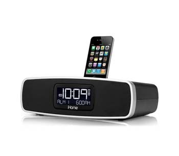 ขายลำโพง : iHome iP90 Dual Alarm Clock Radio with AM/FM Presets and Dock for iPod and iPhone รูปที่ 1