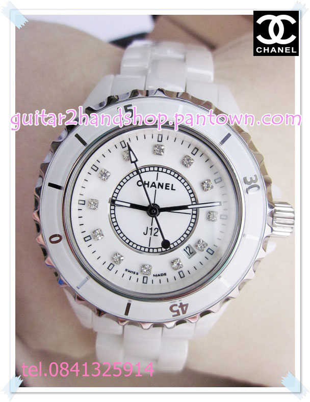 นาฬิกา chanel j12 เซรามิคแท้ สีขาว งานมิเรอร์ รุ่นนี้ดาราใส่กันตรึม รับประกันงานสวย ราคา 2250 บาท งานเกรดTOPสุด@@!!  รูปที่ 1