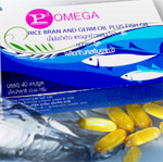 น้ำมันรำข้าวและจมูกข้าวผสมน้ำมันปลาโอเมก้า Omega 40 Cap.  ราคาถูกเพียง650 บาทส่ง EMS ฟรี รูปที่ 1