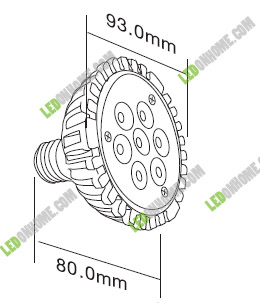 ขายส่งไฟ LED Spot light Par30 7w. ขั้ว E27 รูปที่ 2