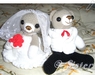 รูปย่อ ตุ๊กตาถักโครเชต์คู่รักหมีแต่งงานแต่งงาน   รูปที่6
