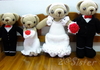 รูปย่อ ขายตุ๊กตาถัก หมีแต่งงาน คู่บ่าว - สาว  รูปที่2