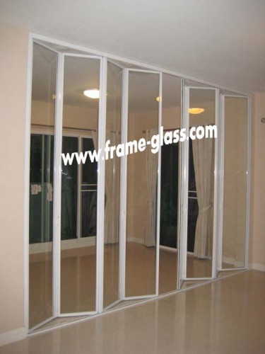 frame-glassรับติดตั้งกระจกอลูมีเนียมประตูบานเฟี้ยม 088-6367567นก รูปที่ 1