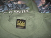 รูปย่อ เสื้อ VINTAGE 3D EMBLEM  1987s  DEAD STOCK  สีเขียว ผ้าบาง  50/50  Size M ลายทหารปักธง รูปที่3