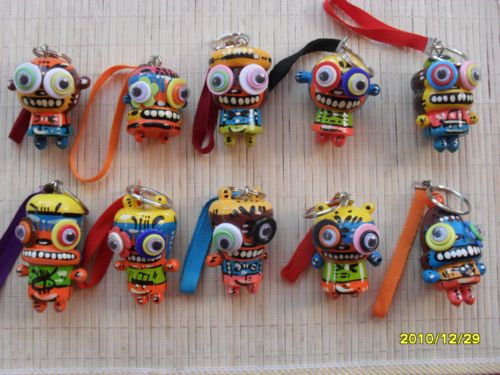 งานฝีมือ ตุ๊กตาไม้ หุ่นยนต์ไม้ พวงกุญแจหุ่นยนต์ไม้ ที่แขวนโทรศัพท์หุ่นยนต์ สร้อยคอหุ่นยนต์ไม้ กระเป๋าถักไหมพรม ปลีก ส่ง รูปที่ 7
