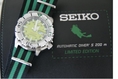 สายนาโต้เจมส์บอนด์ สี เขียว/ดำ สำหรับ Rolex Green Sub, Green Hand GMT II,Seiko Monster 7