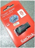 แจกฟรี Sandisk flash USB 8 GB แฟลสไดรฟ น่าใช้