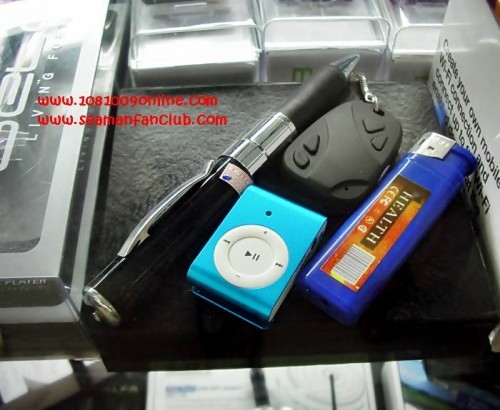 ขาย กล้องปากกา กล้องสายลับ กล้องพวงกุญแจ กล้องแอบถ่าย ฟังเพลงได้ ipod+Mp3 4-8GB ราคาถูก รูปที่ 1