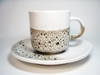รูปย่อ ขาย ชุดแก้วกาแฟเซรามิค งาน handmade ลายสวยๆ รูปที่1