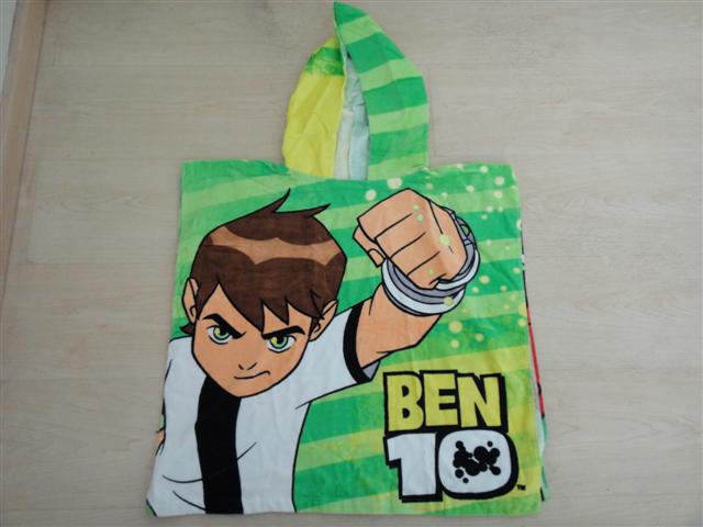   เสื้อคลุมว่ายน้ำแบบมีฮูต ลาย Ben10, ลาย Tinkerbell ราคาตัวละ 350 บาท รูปที่ 1