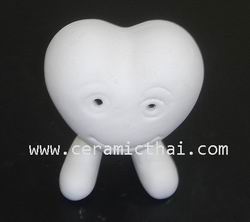 ขายตุ๊กตาสัตว์เซรามิค ตุ๊กตาคนกอดกัน  ของชำร่วยเซรามิคส์ หัวใจคู่เซรามิค ของโชว์เซรามิค ของเซรามิค รูปที่ 4