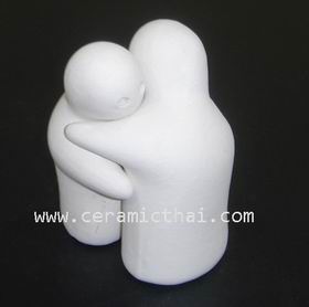 ขายตุ๊กตาสัตว์เซรามิค ตุ๊กตาคนกอดกัน  ของชำร่วยเซรามิคส์ หัวใจคู่เซรามิค ของโชว์เซรามิค ของเซรามิค รูปที่ 7