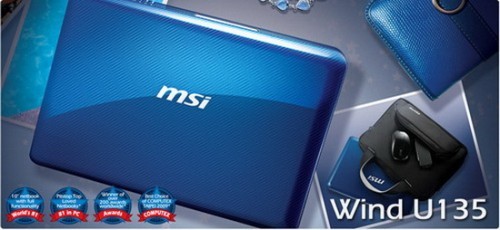 New__ถูก MSI Wind U135 Netbook 9,900 บาท รูปที่ 1