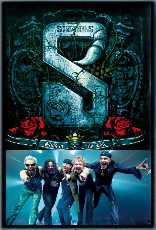 Western Poster : โปสเตอร์ วง Scorpions Live Concert Poster รูปที่ 1