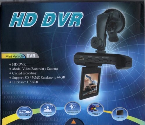 กล้อง วีดีโอ กล้องติดรถ HD DVR รูปที่ 1