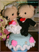รูปย่อ ตุ๊กตาหมีแต่งงานขนาดเล็กบนฐานกล่องดนตรี น่ารักๆ คะ รูปที่3
