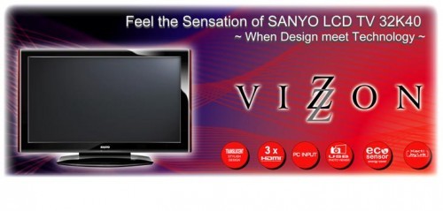 ด่วน!!! ขาย LCD TV 32 นิ้ว SANYO รุ่น Vizon LCD-32K40 ใหม่เอี่ยม จับฉลากได้มา  ขายเพียง 9,500.- เท่านั้น รูปที่ 1