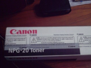 Toner NPG - 20  ของเครื่องถ่ายเอกสาร Canon ของใหม่ แท้ เพียง 500 บาท รูปที่ 1