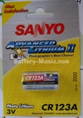 Sanyo Lithium CR123A