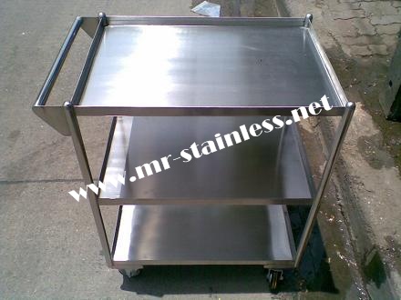 MR. stainless ขายรถเข็นอาหาร , รถบริการอเนกประสงค์ , รถเข็นโรงแรม , รถเข็น 3 ชั้น รูปที่ 3
