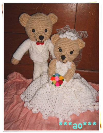 ตุ๊กตาหมีแต่งงาน ของขวัญ ของชำร่วย ของขวัญรับปริญญา พิเศษๆ จ้า รูปที่ 1