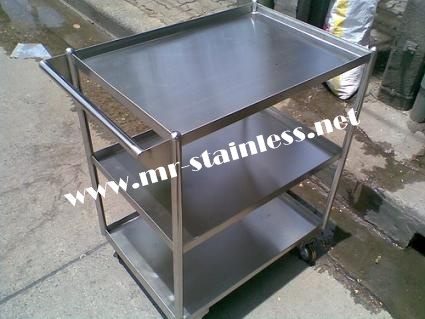 MR. stainless ขายรถเข็นอาหาร , รถบริการอเนกประสงค์ , รถเข็นโรงแรม , รถเข็น 3 ชั้น รูปที่ 2