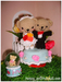 รูปย่อ ตุ๊กตาหมีแต่งงาน ของขวัญ ของชำร่วย ของขวัญรับปริญญา พิเศษๆ จ้า รูปที่4
