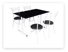 ขาย ชุดโต๊ะอาหาร ชุดโต๊ะกินข้าว Dinerset เก้าอี้เหล็ก เก้าอี้อาหาร เก้าอี้กินข้าว ส่งตรงจากโรงงาน T.0860239810 รูปที่ 1