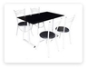 รูปย่อ ขาย ชุดโต๊ะอาหาร ชุดโต๊ะกินข้าว Dinerset เก้าอี้เหล็ก เก้าอี้อาหาร เก้าอี้กินข้าว ส่งตรงจากโรงงาน T.0860239810 รูปที่1