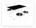 ขาย ชุดโต๊ะอาหาร ชุดโต๊ะกินข้าว Dinerset เก้าอี้เหล็ก เก้าอี้อาหาร เก้าอี้กินข้าว ส่งตรงจากโรงงาน T.0860239810