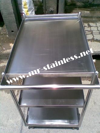 MR. stainless ขายรถเข็นอาหาร , รถบริการอเนกประสงค์ , รถเข็นโรงแรม , รถเข็น 3 ชั้น รูปที่ 4