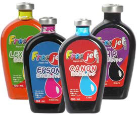 Freejet Refill Ink for Lexmark/Cannon/Epson/Brother/HP Printers 100 ml. รูปที่ 1