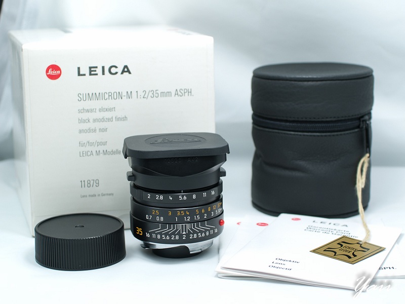 ขออนุญาต ขายเลนส์ Leica M 35mm f2 ASPH สีดำ สภาพใหม่กิ๊บ มีกล่อง และใบ รูปที่ 1