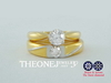 รูปย่อ แหวนแต่งงาน แหวนหมั้น แหวนคู่ สวยวิ้งๆ เพชรแท้ ทองแท้ มีใบรับประกัน รูปที่1