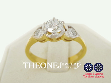 แหวนแต่งงาน แหวนหมั้น แหวนคู่รัก แหวนเพชรแท้ ทองแท้ มีใบรับประกันทุกชิ้น รูปที่ 1