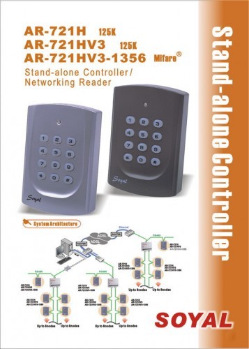 หัวอ่านบัตร Soyal รุ่น AR-721HV3 จากไต้หวัน 1 ชุด + อุปกรณ์ประตูขอบอลูมิเนียมราคาพิเศษ ฟรีค่าติดตั้ง รูปที่ 1
