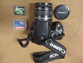 ขายกล้อง DSLR Canon 350D Lens kit อุปกรณ์ครบ ฝาปิดเลนส์ เมม 1GBและ4GB ที่ชาร์ต แบต1ก้อน สายต่อUSB กระเป๋าPARADOX
