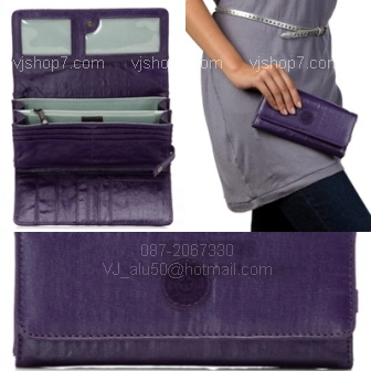 kipling Brownie Large Wallet Coated purple  รูปที่ 1