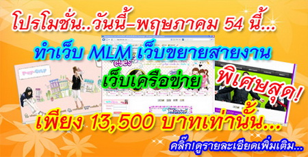 บริการรับทำเว็บไซต์ MLM เว็บเครือข่าย เว็บขยายสายงาน ราคาพิเศษ... รูปที่ 1