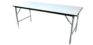 ขายถูก!!! โต๊ะเอนกประสงค์หน้าโฟเมก้าสีขาว ขาเหล็กชุบโครเมี่ยม โทร 089-1416374 รูปที่ 1