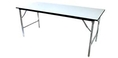ขายถูก!!! โต๊ะเอนกประสงค์หน้าโฟเมก้าสีขาว ขาเหล็กชุบโครเมี่ยม โทร 089-1416374