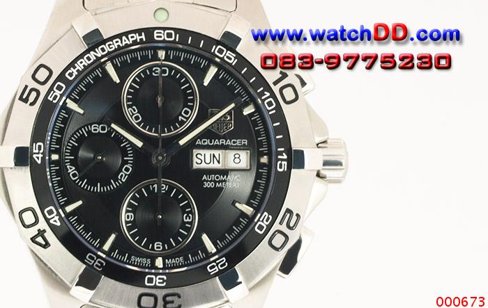 ** TAG HEUER AQUARACER Automatic Chronograph Day-Date หน้าดำ ETA 7750 เหมือนที่สุดในโลก ส่งถึงบ้านฟรี มีผ่อน O% กับ K Bank และ มีบริการรูดสินค้าผ่านบัตรเครดิตถึงบ้านนะคะ พร้อมลดสุดๆ >> 0810344530 รูปที่ 1