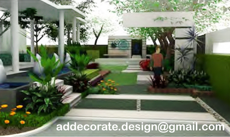 รับออกแบบสวน ออกแบบภูมิสถาปัตย์ (Landscape Design) และทำภาพบรรยากาศจำลอง(3d Perspective) รูปที่ 1