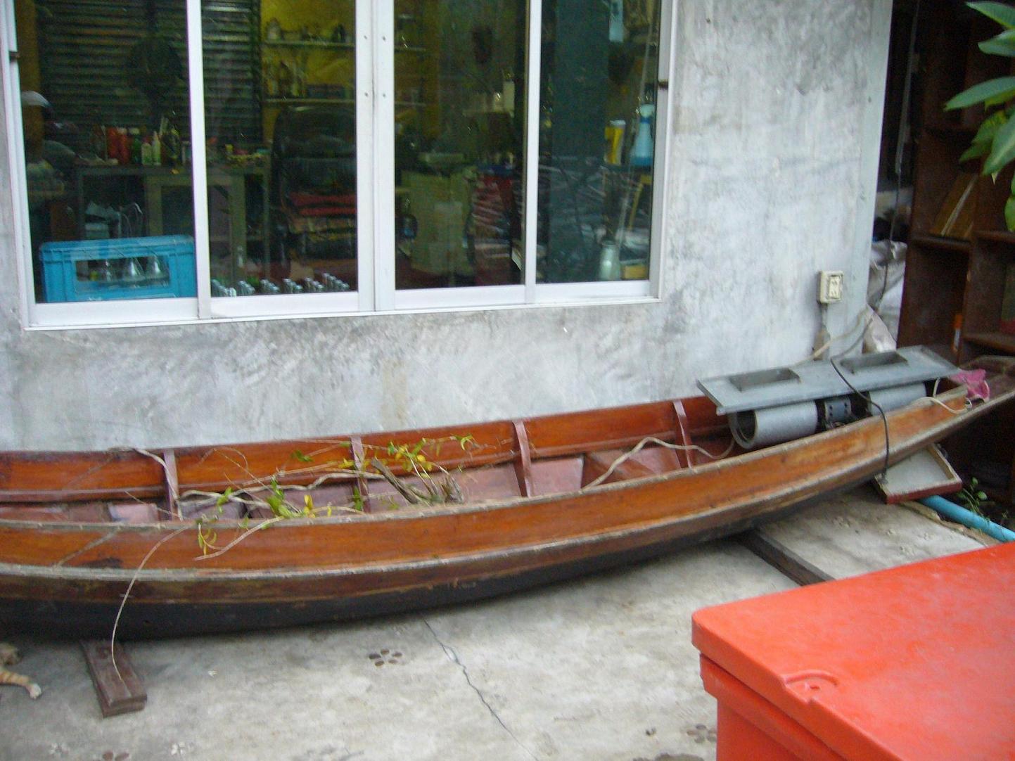 ขาย เรือสำปั้นไม้สักเก่า สวยมาก ติดต่อ เจี๊ยบ 089-923-8542 รูปที่ 4