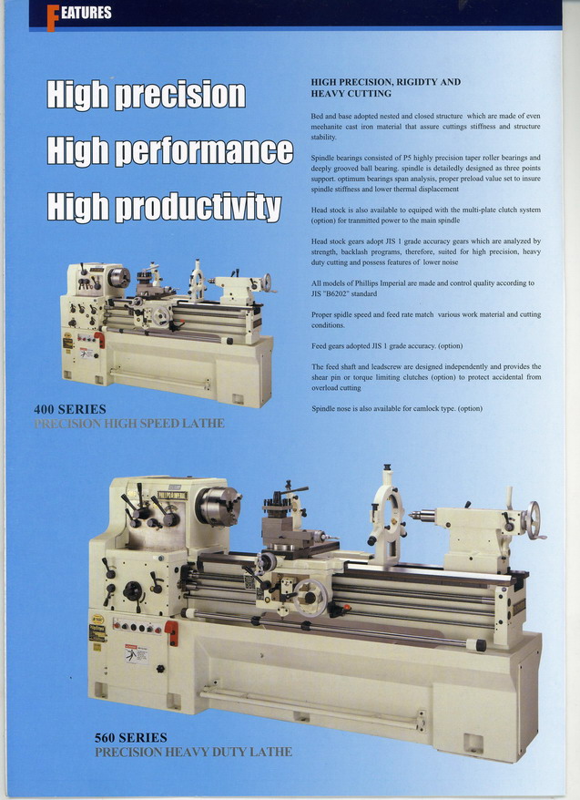 เครื่องกลึง CNC Lathe TAKISAWA ,เครื่องกลึง YAM (Phillips Imperial) และเครื่องมิลลิ่ง Machinning Center FIRST เครื่องเจียรไนราบ KENT รูปที่ 1