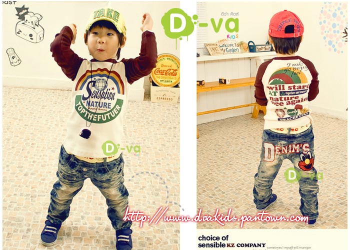 กางเกงยีนส์เด็ก,ยีนส์เด็กแนว นำเข้าสไตล์เกาหลี สวยระดับเทพ ต้องร้าน D-Va Kids ขายปลีก ขายส่ง ราคาถูก รูปที่ 6