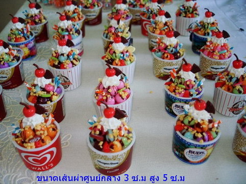 หัตถกรรมปั้นจิ๋ว โชติกา ของจิ๋งของย่อส่วน ขนมไทย ปลาทูพวงกุญแจ เค้ก ร้านก๋วยเตี๋ยว รูปที่ 6