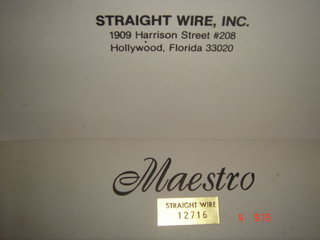 ~@@~ขายสายสัญญาณ ของ Maestro Straight Wire 12716 มือสองสภาพดีมาก สนใจโทร 08-5249-9600 ติดต่อคุณนพ ***รายละเอียดด้านใน รูปที่ 4