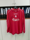 เสื้อ liverpool ของแท้ ฤดูกาล 2000-01 พร้อมลายเซ็นต์ Michael Owen เสื้อใหม่ยังไม่ได้ใส่ เบอร์และอาร์มพรีเมียร์ลีก ครบถ้วน